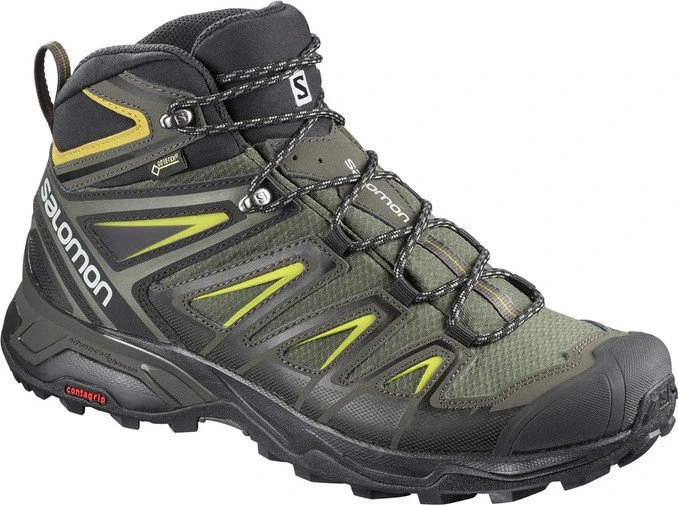Salomon X Ultra 3 Mid GTX castor gray/black/green sulphur (Herren)