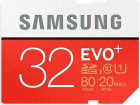 Samsung EVO+ R80/W20 32GB, UHS-I, Class 10