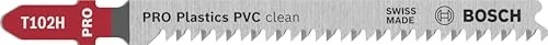 Bosch Professional T102H HCS Clean for PVC Stichsägeblatt, 100mm, 2 Stück