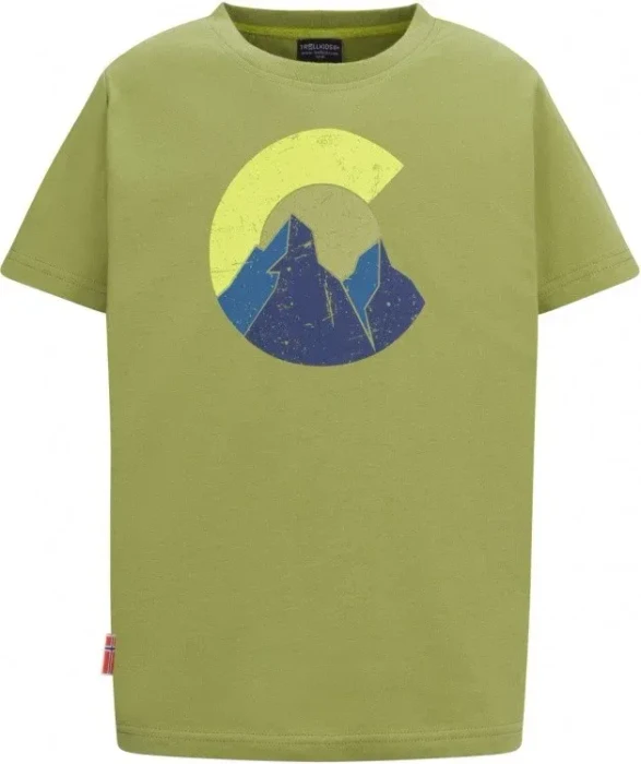 Trollkids Halsafjord Funktionsshirt kurzarm kiwi (Junior)