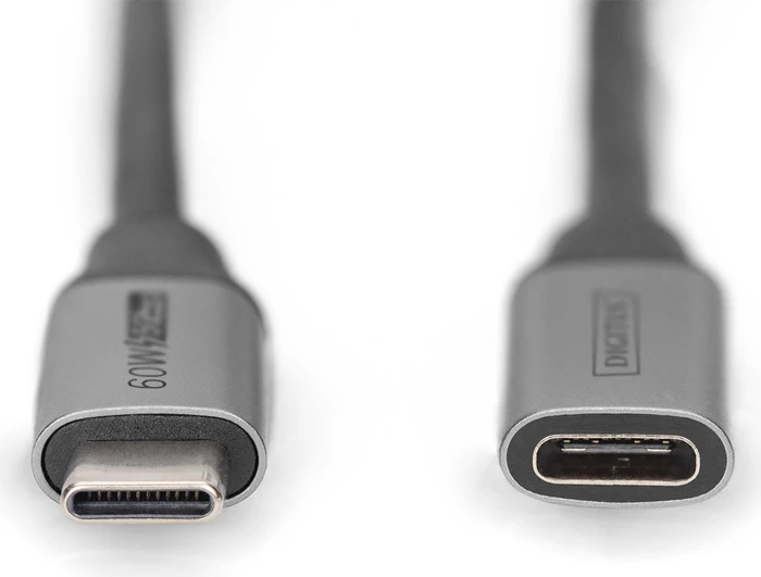 Digitus USB 3.0 Verlängerungskabel, USB-C [Stecker] auf USB-C [Buchse], 1m schwarz