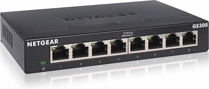 Netgear SOHO GS300 Desktop Gigabit Switch, 8x RJ-45