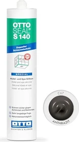Otto-Chemie Ottoseal S 140 C67 Sanitär-Silikonkleber anthrazit, 300ml