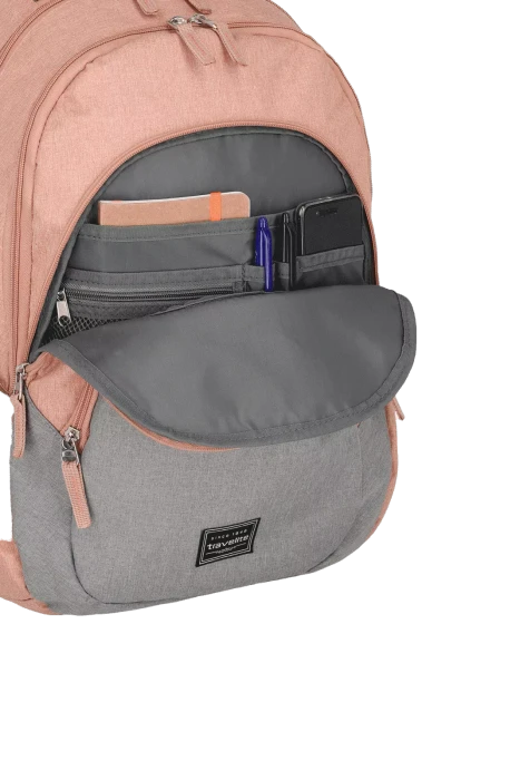 Travelite Basics Rucksack rosa/grau