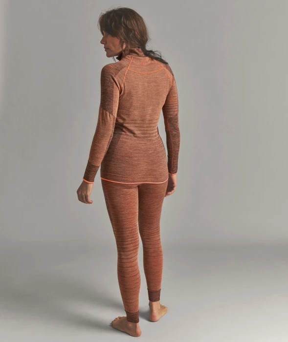 Ortovox 230 Competition Zip Neck Funktionsshirt langarm faded tangerine (Damen)