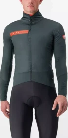 Castelli Beta RoS Fahrradjacke rover green/red orange (Herren)