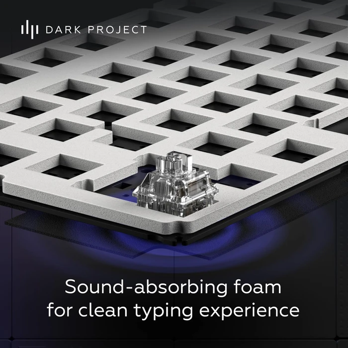 Dark Project ALU87B Bushido Gaming Keyboard, schwarz/weiß, LEDs RGB, g3ms Moonstone, USB, US
