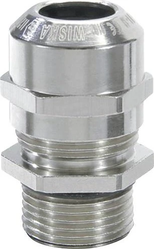 Wiska EMSKE-L 20 MFD 02/050 Ex-Kabelverschraubung Messing vernickelt mit montiertem Mehrfachdichteinsatz M20
