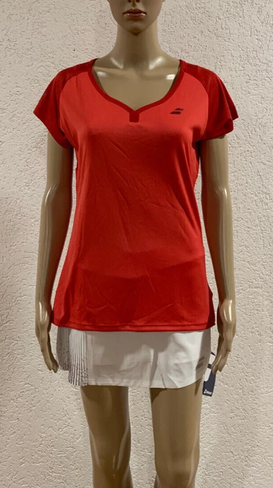 Babolat Play Cap Sleeve Top Tennis Funktionsshirt kurzarm rot (Damen)