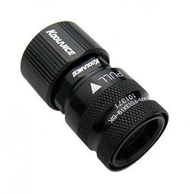 Koolance QD3 No-Spill Schnellverschluss gerade female schwarz, 19/13mm
