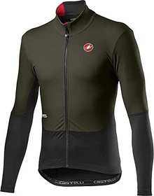 Castelli Nano Mid Wind Trikot langarm military green/light black (Herren)