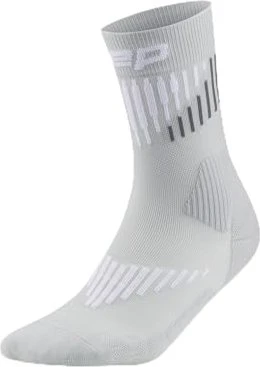 CEP Core Run Merino Mid Laufsocken grau/weiß (Herren)