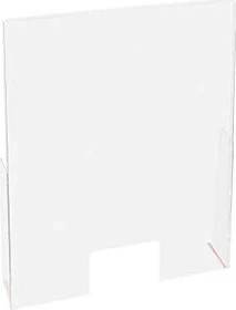 Exacompta Exascreen Hygieneschutz Trennwand für den Verkaufstresen, transparent, 58x95cm