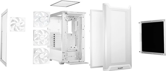 be quiet! Pure Base 501 LX White, Glasfenster