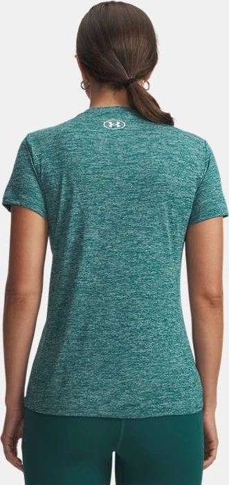 Under Armour Tech V Twist Funktionsshirt kurzarm rack green/white (Damen)