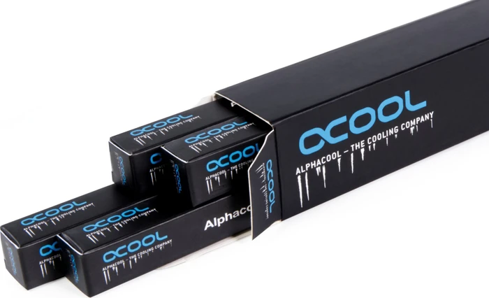 Alphacool Carbon HardTube, 80cm 13/10mm, carbon, 4er-Pack