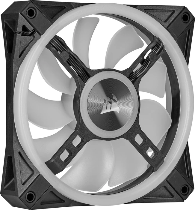 Corsair QL Series iCUE QL120 RGB PWM Triple Fan Kit, schwarz, LED-Steuerung, 120mm, 3er-Pack