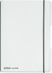 Herlitz my.book flex Notizheft, A5, Lineatur 5, Kunststoff-Cover, transparent, 40 Blatt
