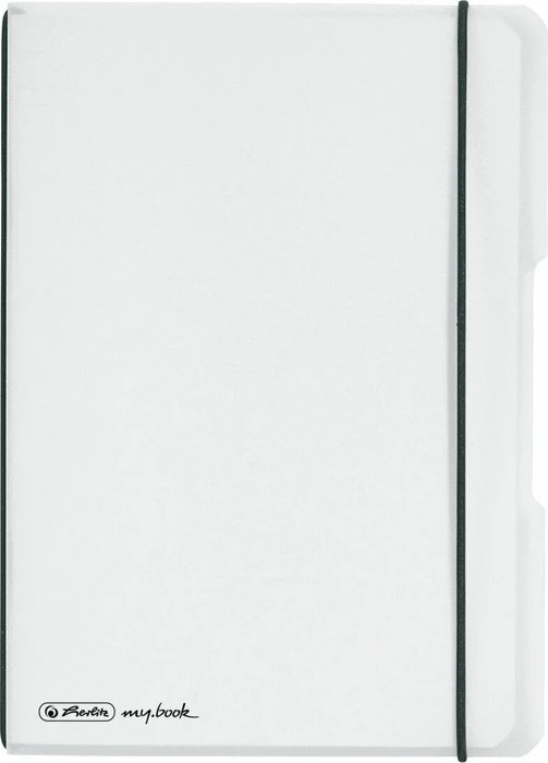 Herlitz my.book flex Notizheft, A5, Lineatur 5, Kunststoff-Cover, transparent, 40 Blatt