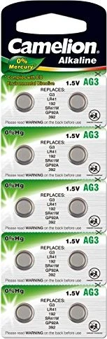 Camelion Alkaline AG3 (LR41/LR736), 10er-Pack