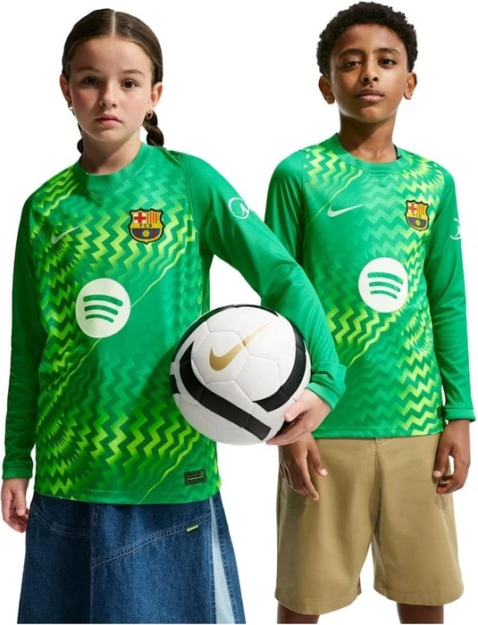Nike FC Barcelona Stadium Heim 2026/2027 Torwarttrikot langarm stadium green/black/white (Junior)