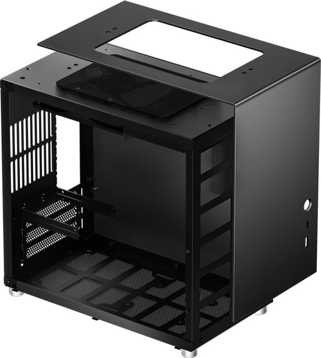 Jonsbo T8 PLUS Black, schwarz, Glasfenster, Mini-ITX
