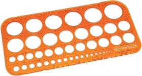 Schneider Standardgraph 45 Kreisschablone, orange