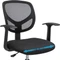 Songmics Ergonomischer Bürostuhl mit Armlehnen, schwarz Vorschaubild