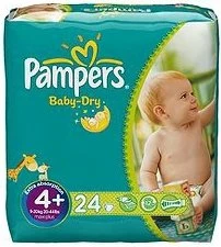 Pampers Baby-Dry Gr.4+ Einwegwindel, 9-20kg, 24 Stück