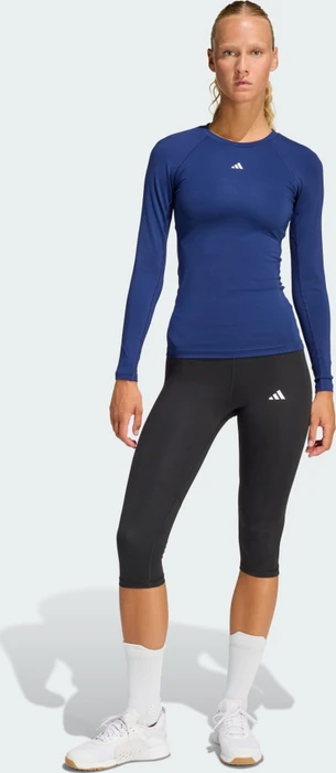 adidas Techfit Capri Tights Hose 3/4 dark blue (Damen) (KA0029) – Bild 7