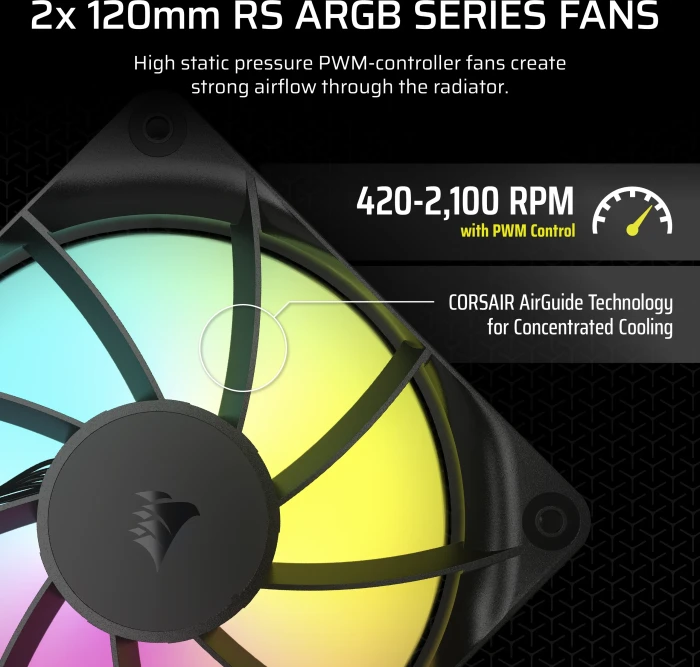 Corsair Nautilus 240 RS ARGB, schwarz