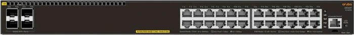 HPE Aruba 2930F 24G Rackmount Gigabit Managed Switch, 24x RJ-45, 4x SFP+, 370W PoE+