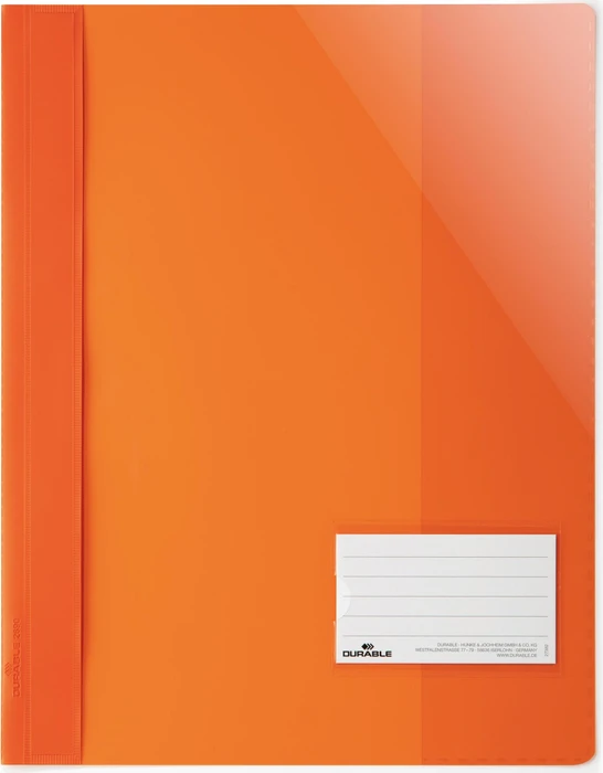 Durable Sichthefter opak, A4+, intensiv orange/transparent