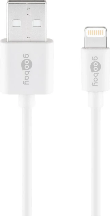 Wentronic Goobay Lightning/USB-A Lade- und Synchronisationskabel 1.0m weiß