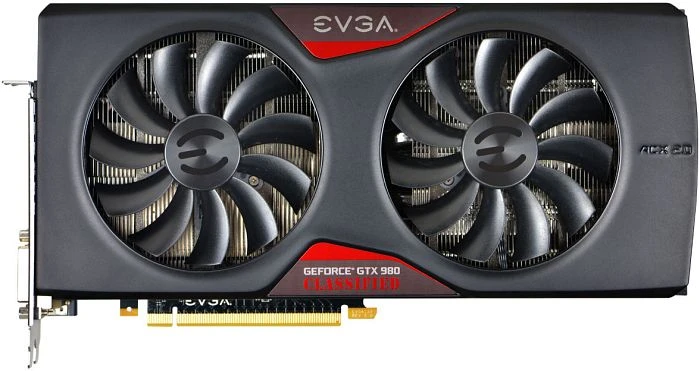 EVGA GeForce GTX 980 Classified ACX 2.0 V1, 4GB GDDR5, 2x DVI, HDMI, DP