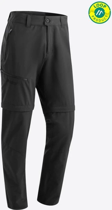 Maier Sports Tajo Loop Zip-Off Hose lang schwarz (Herren)