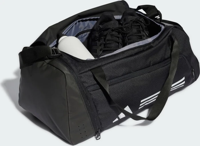 adidas Essentials 3-Streifen Duffelbag Sporttasche schwarz/weiß