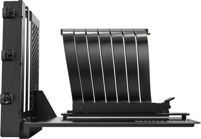 Montech Riser Card Vertical GPU Mounting Kit, gewinkelt, PCIe 5.0, 200mm, schwarz