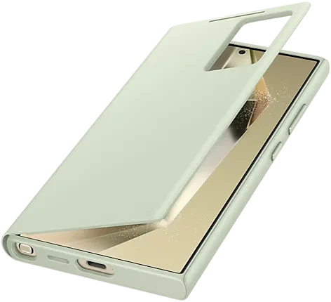 Samsung Smart View Wallet Case für Galaxy S24 Ultra light green