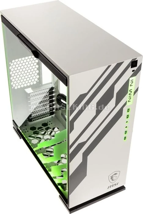 In Win 303 MSI Dragon Edition, weiß, Glasfenster