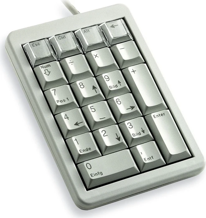 Cherry Keypad, hellgrau, USB, DE