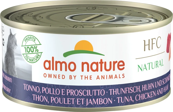 almo nature HFC Natural Cats, Thunfisch, Huhn und Schinken, 3.60kg (24x 150g)