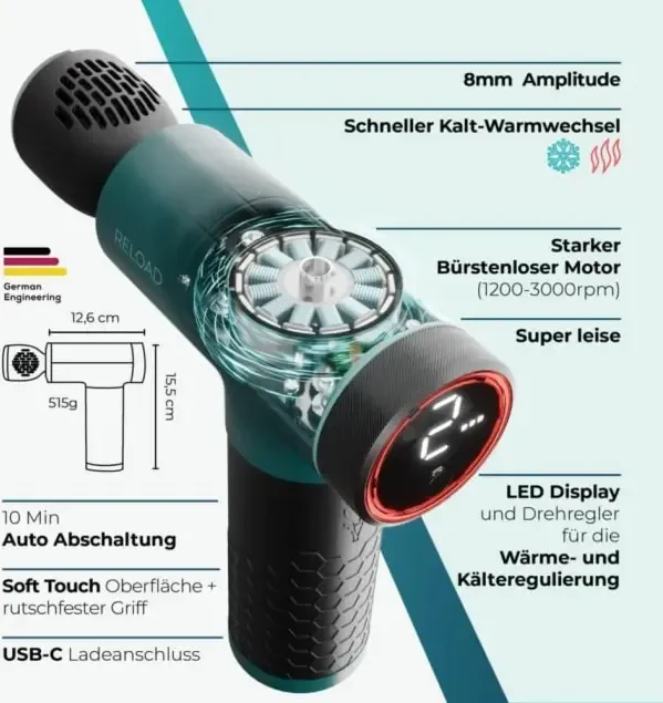 Beurer AMG 194 Reload Massage Gun Vibrationsmassagegerät