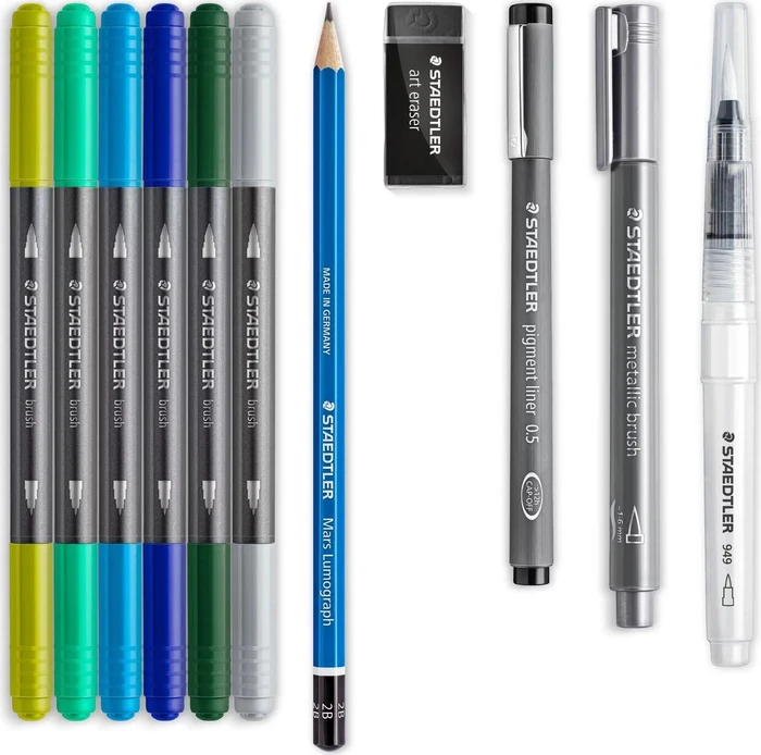 Staedtler Handlettering & Aquarell Set, 11 Stück (61 3001-2) – Bild 2 von 3