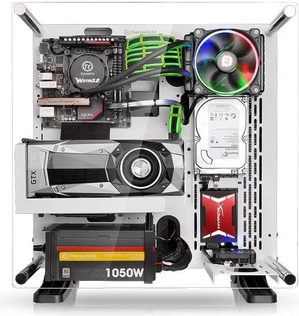 Thermaltake Core P3 Snow Edition weiß, Acrylfenster