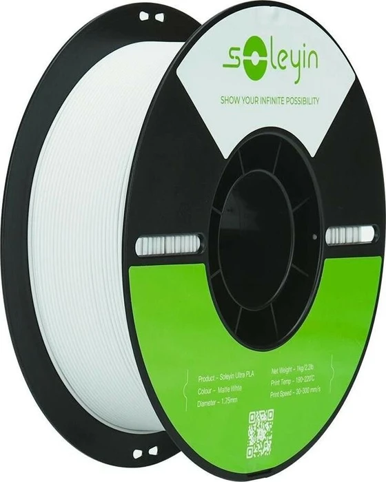 Creality Soleyin PLA, Matte white, Spule, 1.75mm, 1.00kg