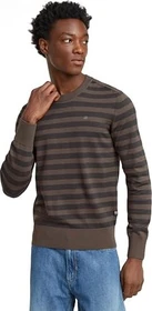 G-Star Stripe Knitted Strickpullover gs grey/asfalt stripe (Herren)