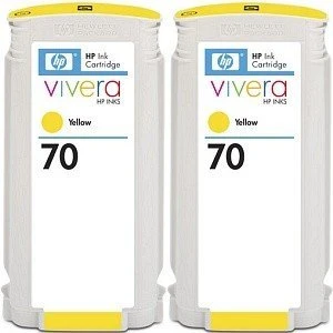 HP Tinte 70 gelb, 2er-Pack