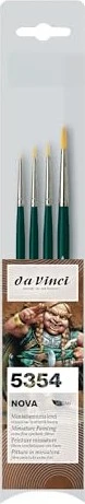 da Vinci Serie 5354 Miniaturen-Set Pinselset, 4-tlg.