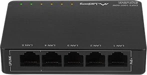 Lanberg DSP3 Desktop Gigabit Switch, 5x RJ-45, 60W PoE+